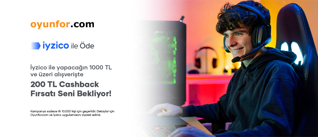 Oyunfor x iyzico İş Birliği ile 200 TL Kazanma Fırsatı!