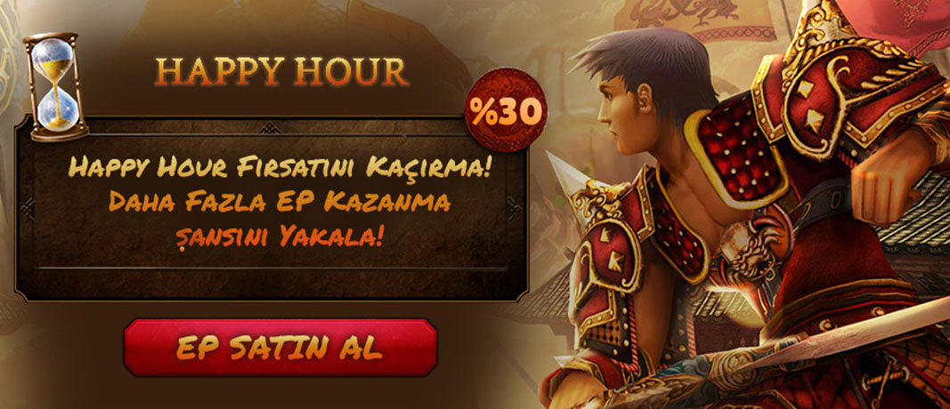 Metin2’de Happy Hour %30 Bonus EP