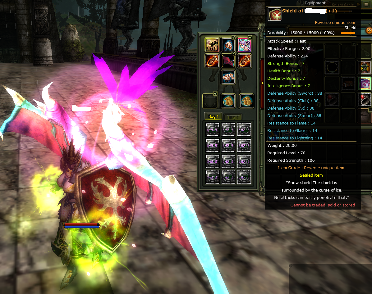 Knight Online Zero 7 Quest Shield ' li [ 471K NP ] priest