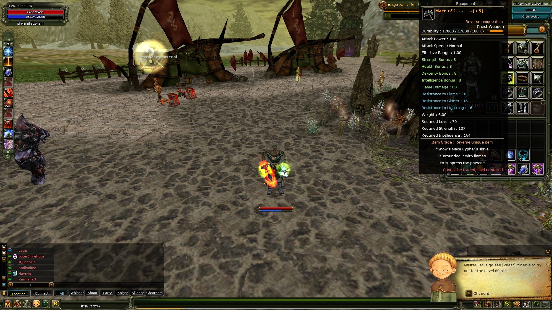 8 Quest mace 5 lupus 81 Level priest