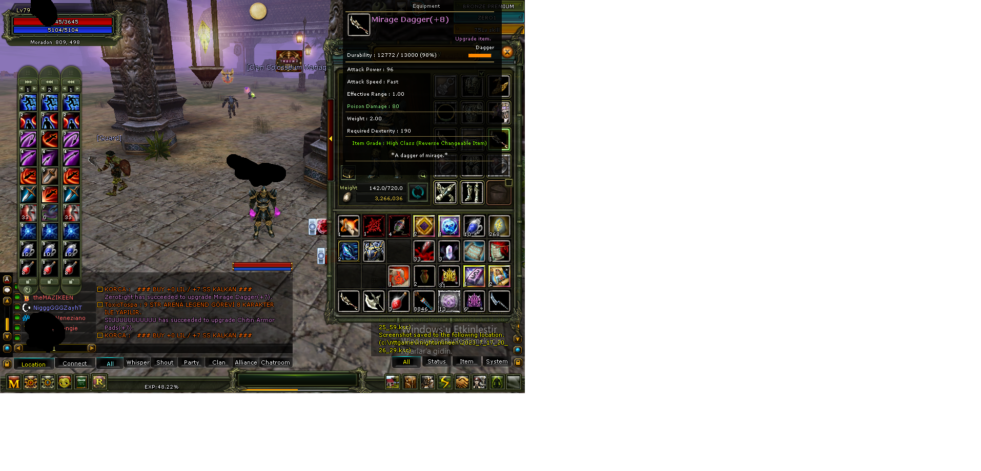 79 Level Assas Dual 8 md li Full old takılı 40 def açık