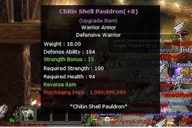 Warrio Shell Knight PVP ProfessionalKO Warrior Shell pauldron 8 / boots 8 / gaun