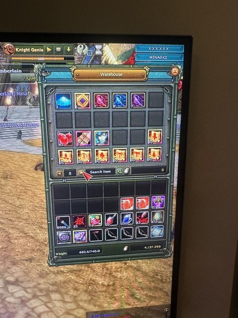 83 Lvl Asas 2x 7 Quest Dagger ve 3x 7 Quest Bowl ve 80 Warior 7 quest spear ve 7 3 parça quest parçası Bankası Dolu . 7 full mythril set