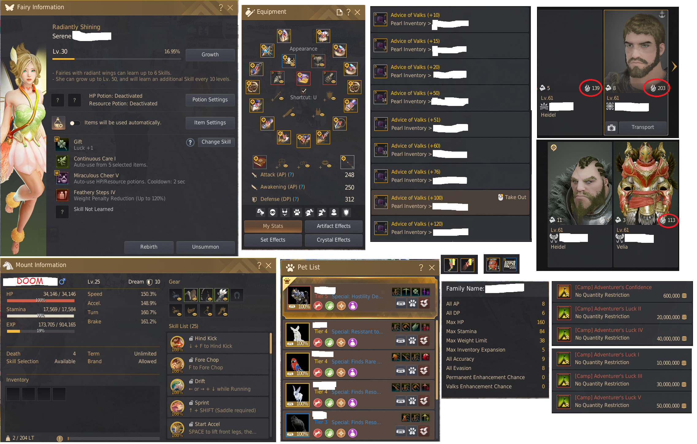 Macera günlükleri bitik, tier 4 petler, pot basan peri Client