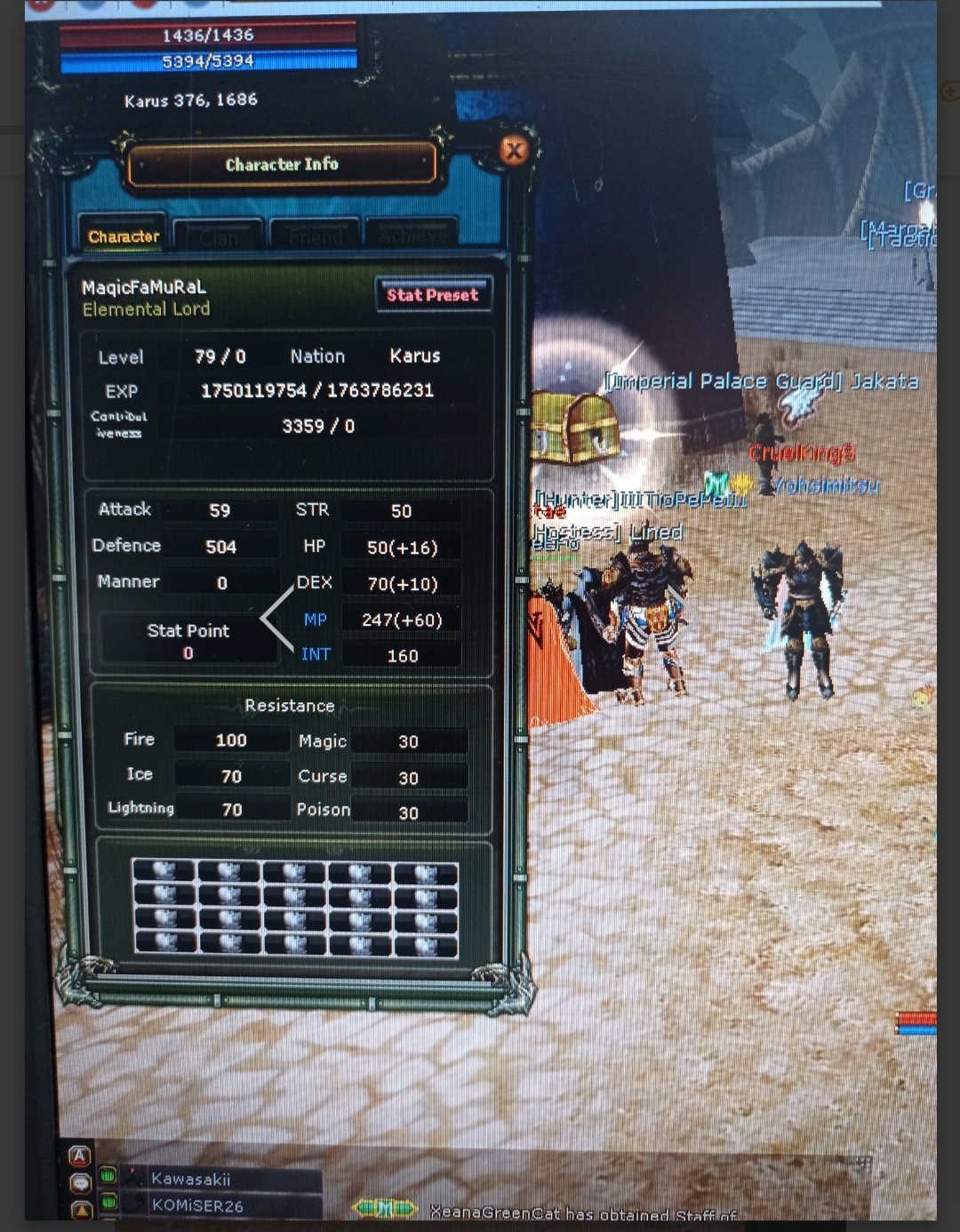 79 LVL MAGE FARM CHAR