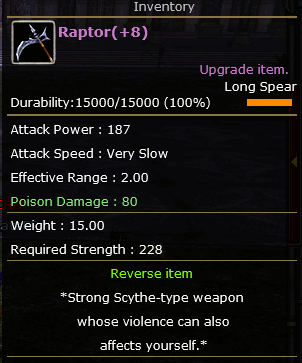 Knight PVP ProfessionalKO RAPTOR 8 god damage