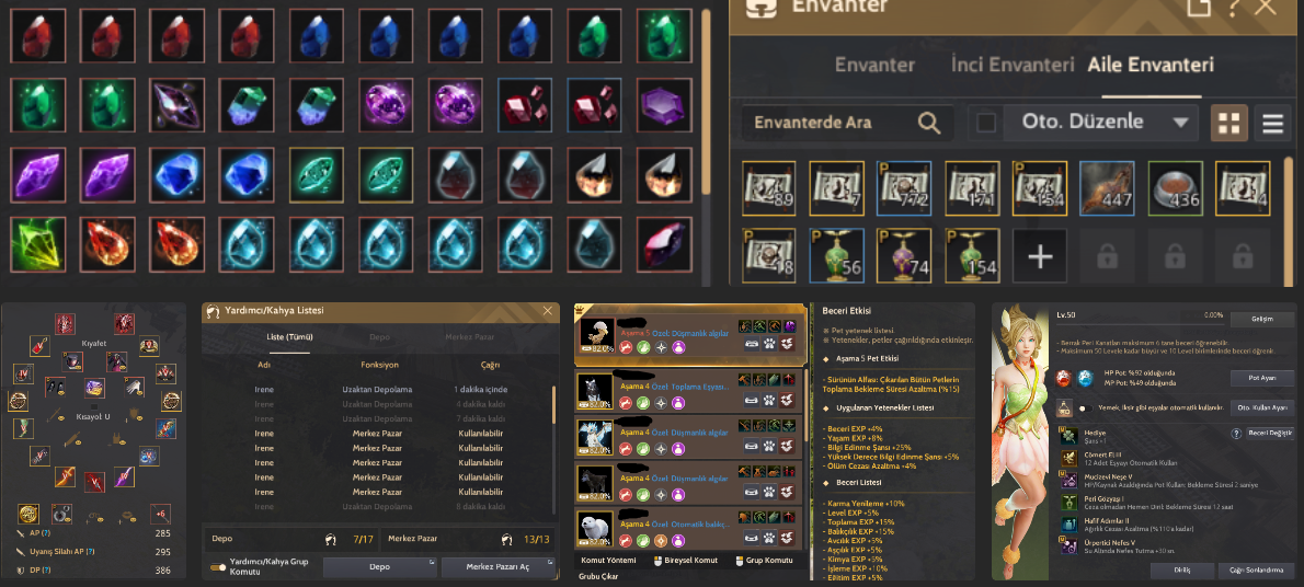 PEN BSLİ 294 AP 385 DP HP MP POTLU ÇADIRLI HESAP