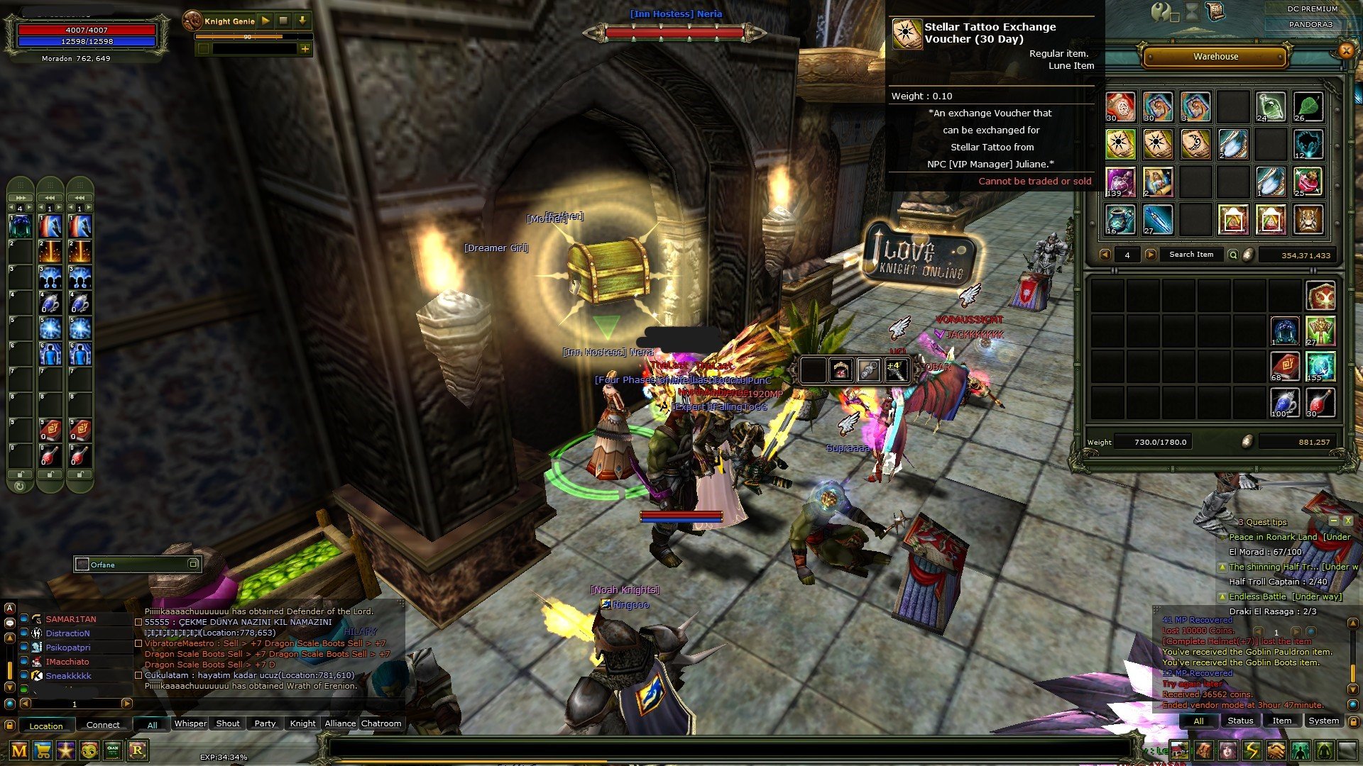 3 Reb Quest Bow 83 lvl Rogue Karus