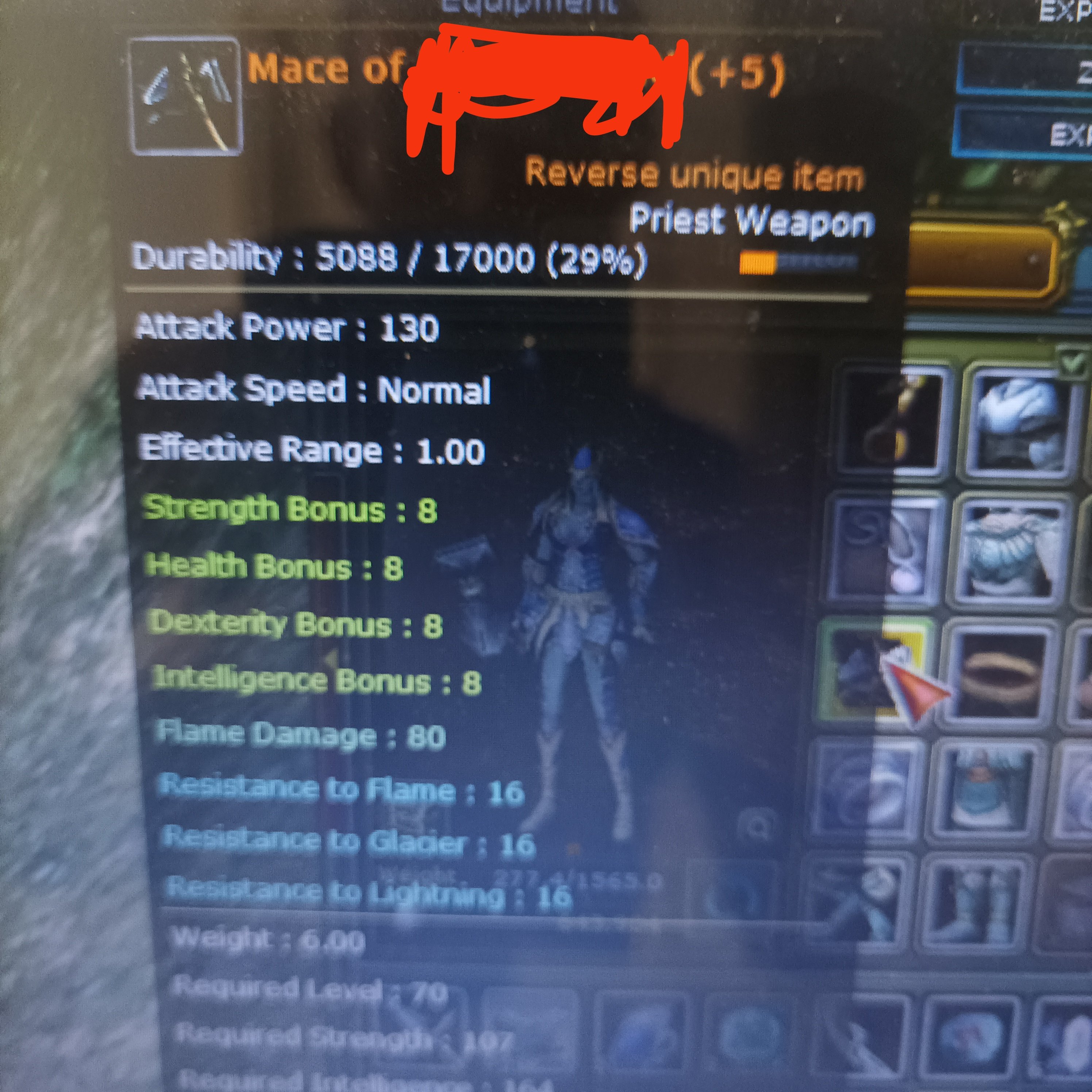 8 quest mace li int priest