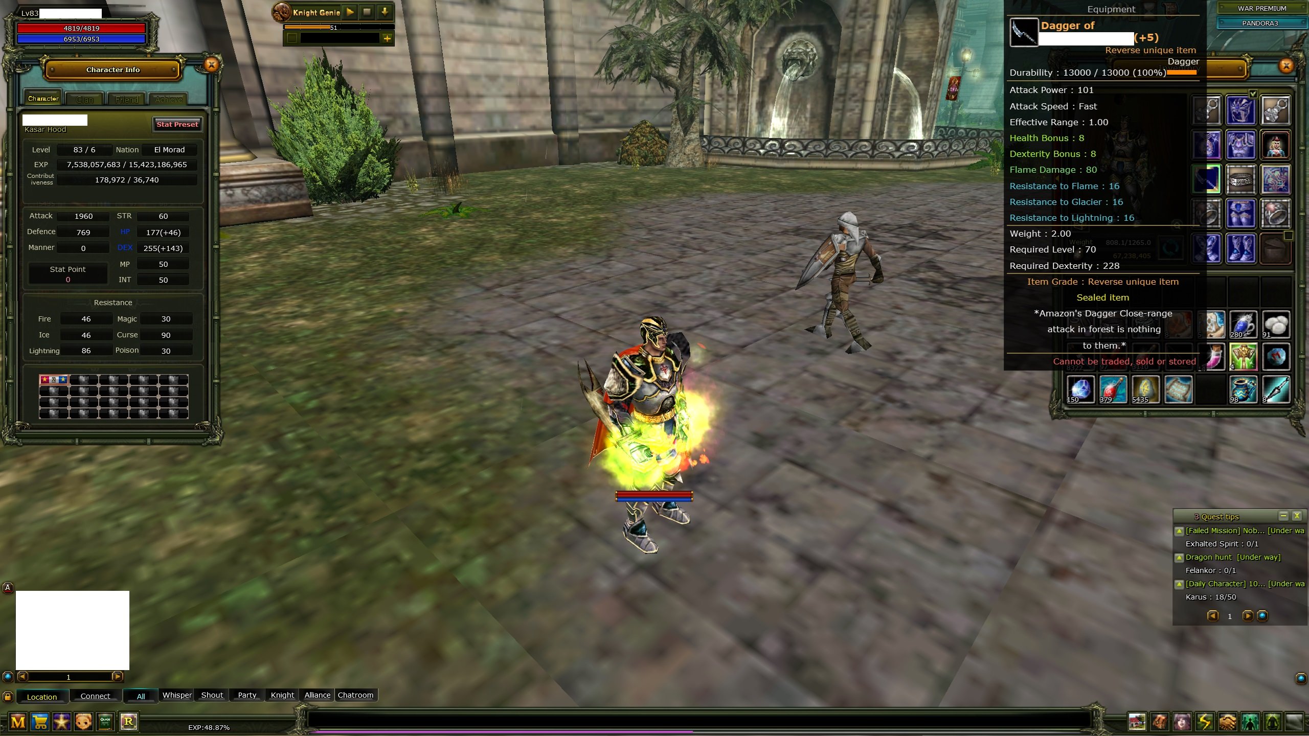 Knight Online Pandora 8 FS 83REB 6 ASAS 4x 0 FS