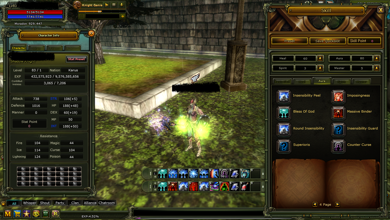 83 LvL Reb 1 Karus Priest 69 günlük Gold Premium mevcut