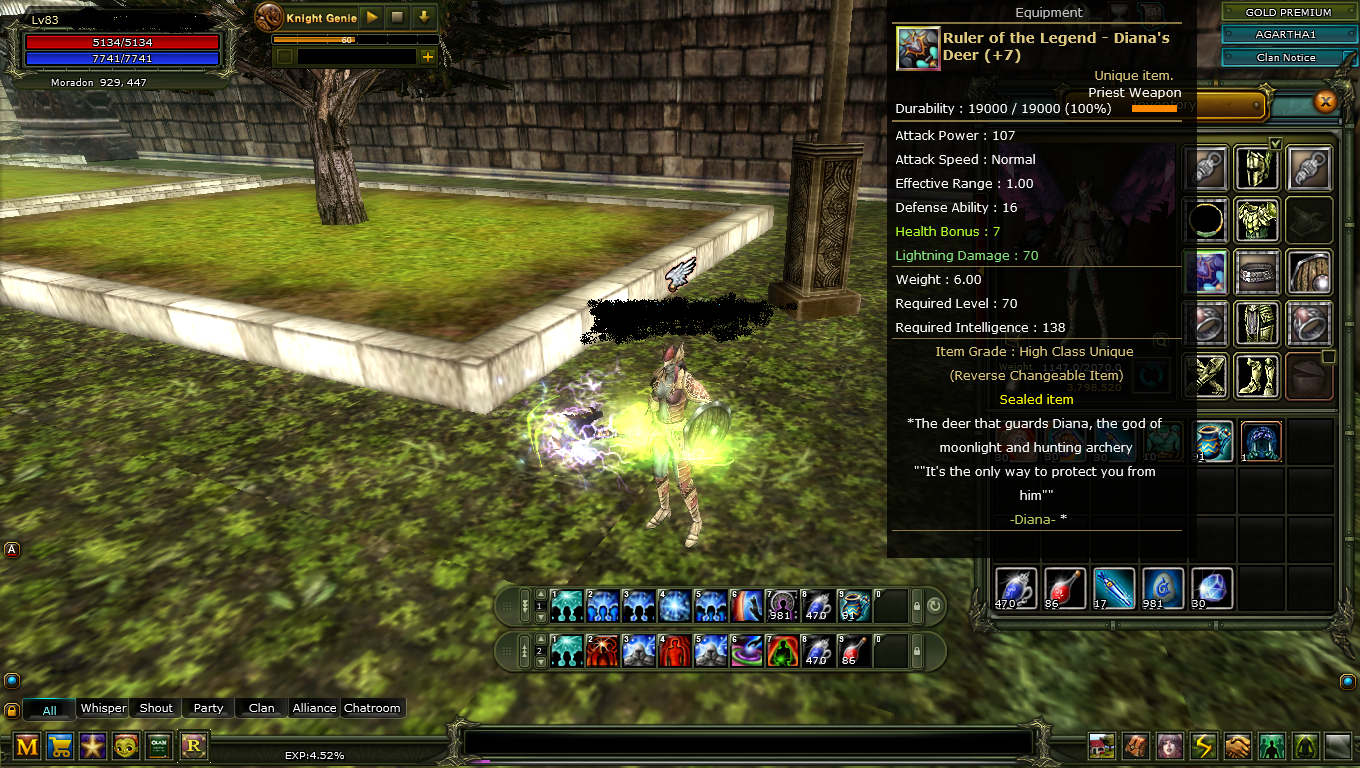 83 LvL Reb 1 Karus Priest 69 günlük Gold Premium mevcut