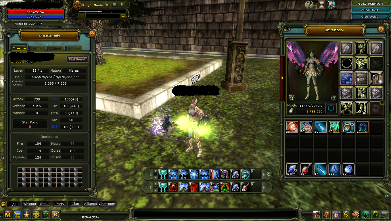 83 LvL Reb 1 Karus Priest 69 günlük Gold Premium mevcut