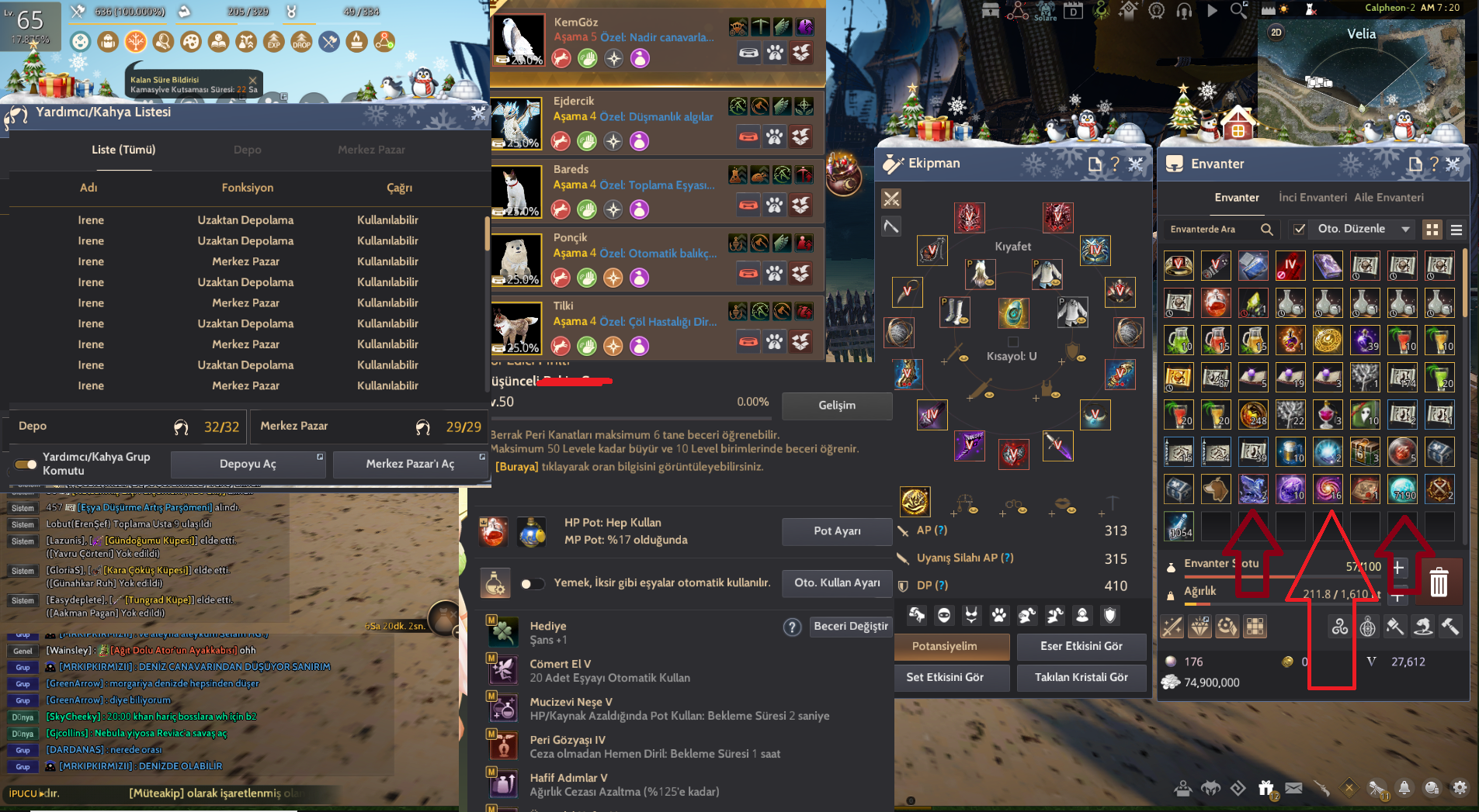 Black Desert Online Türkiye/MENA Bölgesi 2x65 Lvl Witch - Nova 314 Ap