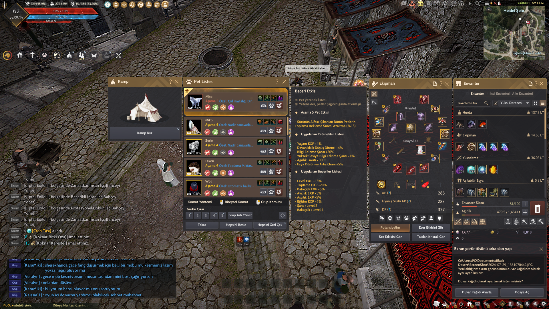 FULL P2W ÜRÜNLERİ PUSULA SINIRSIZ POT VE ARKEOLOG HARİTASI 288 AP 377DP