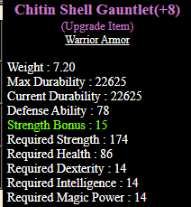 Warrio Shell Knight PVP ProfessionalKO SELL WARRİOR SHELL GAUNTLENT 8 // WARRİOR K