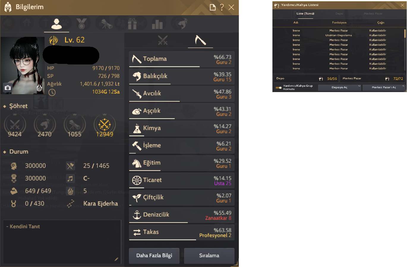 Alanı üzmez Orta direk Dostu hesap