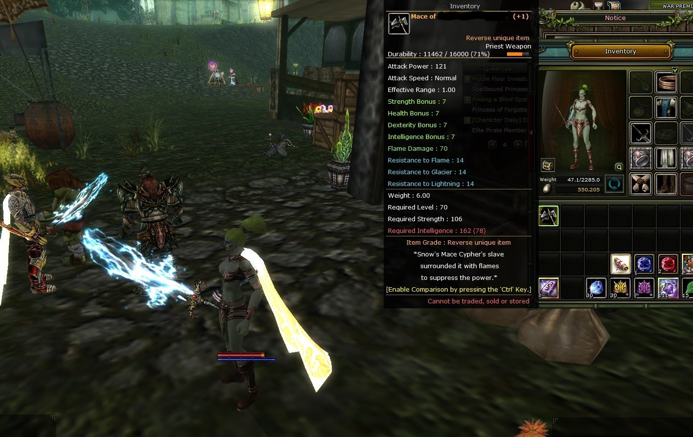 8 QUEST STAFF 7 QUEST MS 7 QUEST MACE
