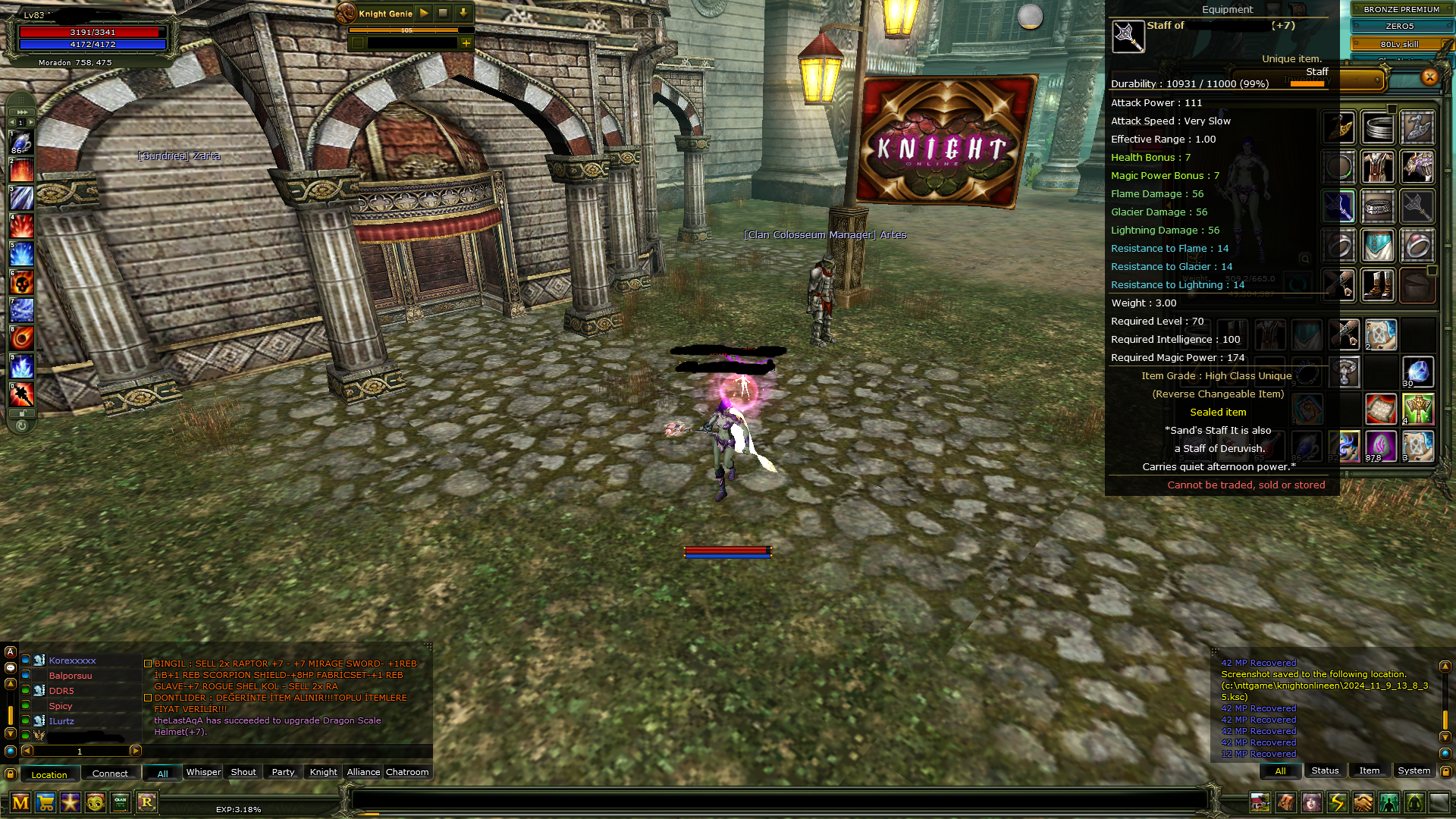83 lvl mage 7 Quest staff