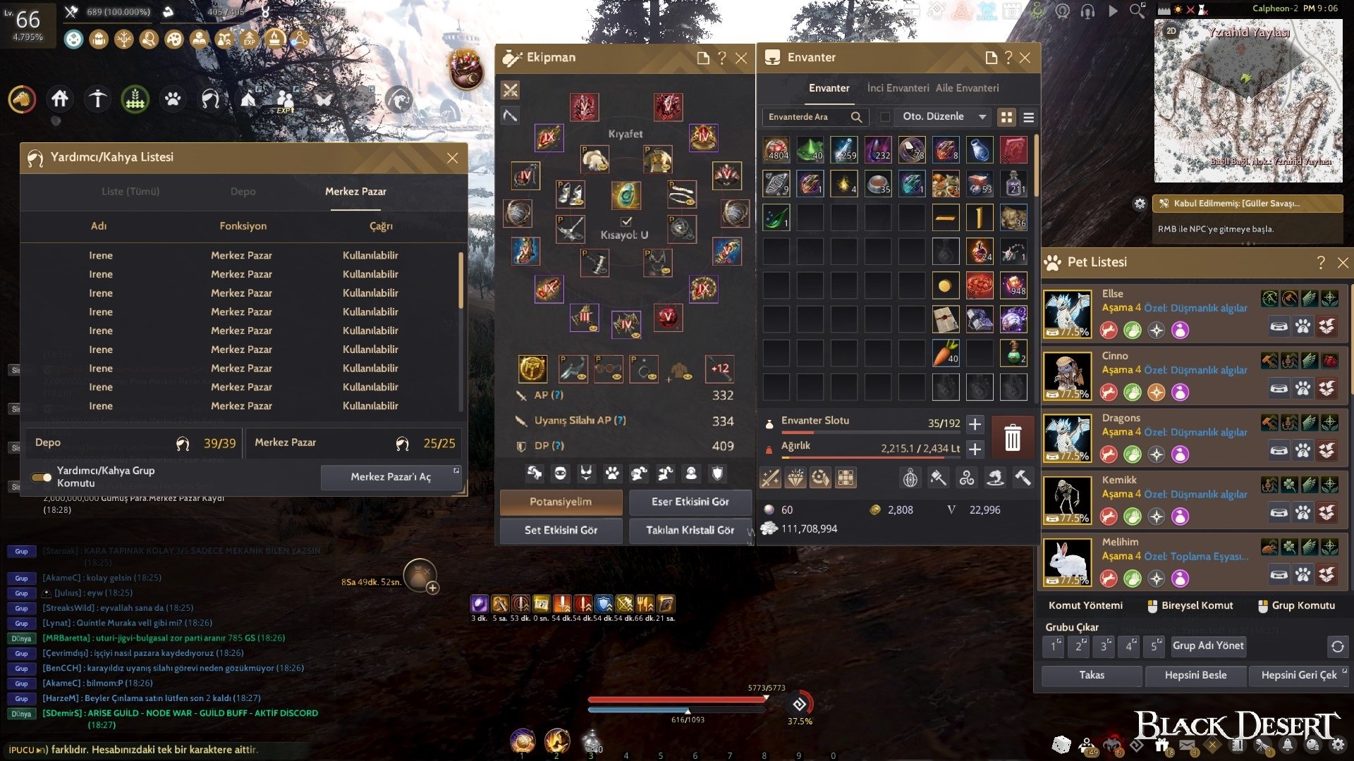 2x Hükümran / 3 x Kharazad 9 / 1 x Kharazad TeT