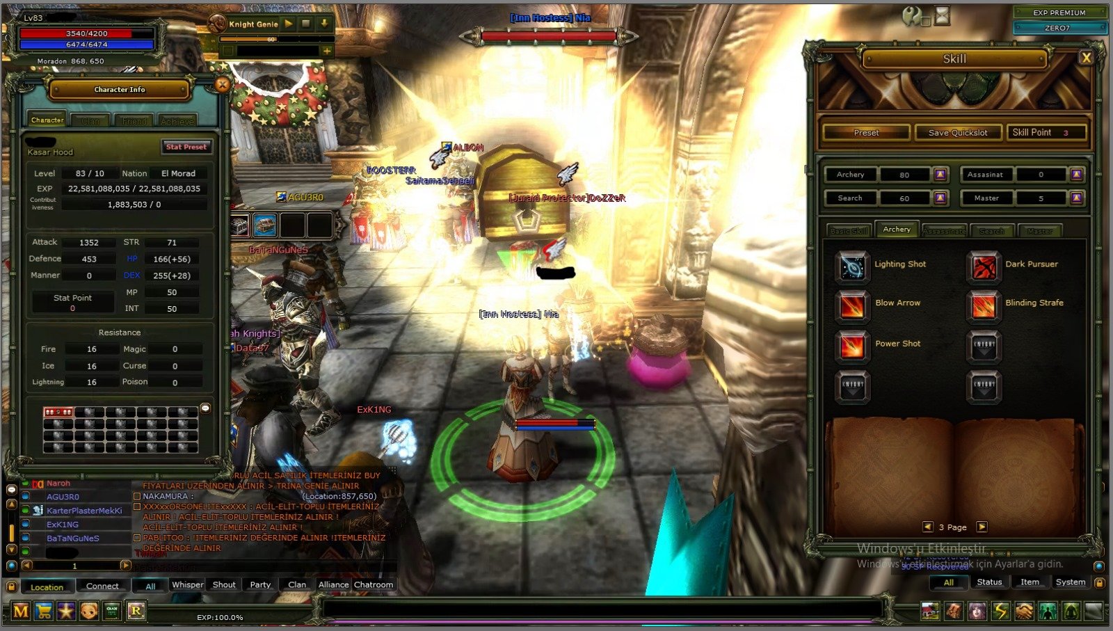 serverda ilk 5 reb Quest fsli ve 5 reb Quest bowlu