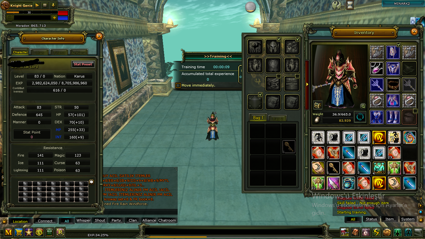 83 LEVEL MAGE KARUS
