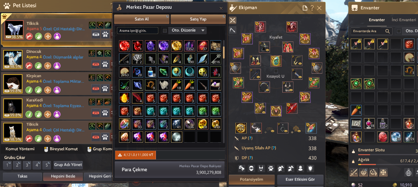 66 level kunoichi- 338ap 430dp Mail devir