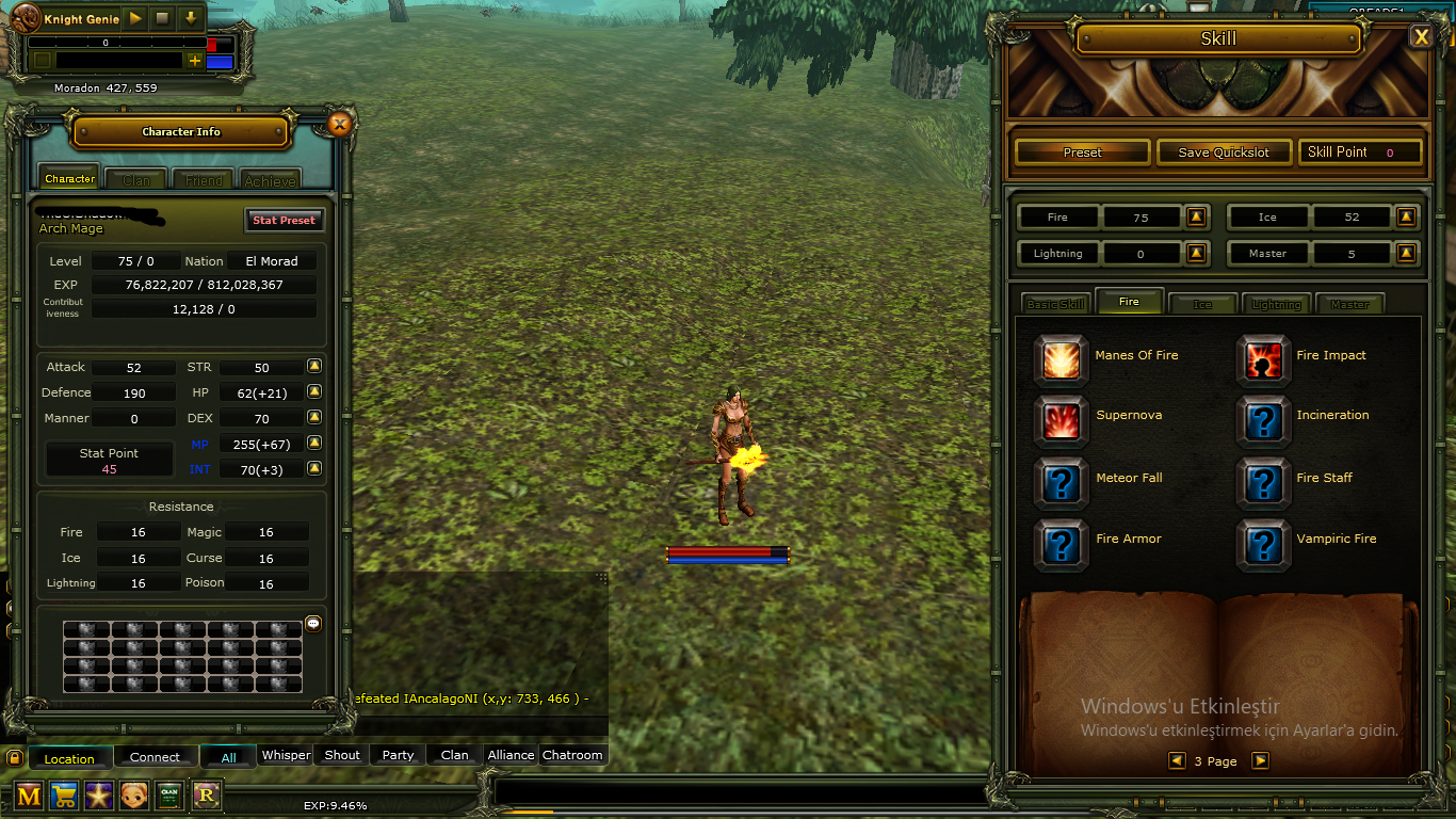 75 LEVEL HUMAN MAGE