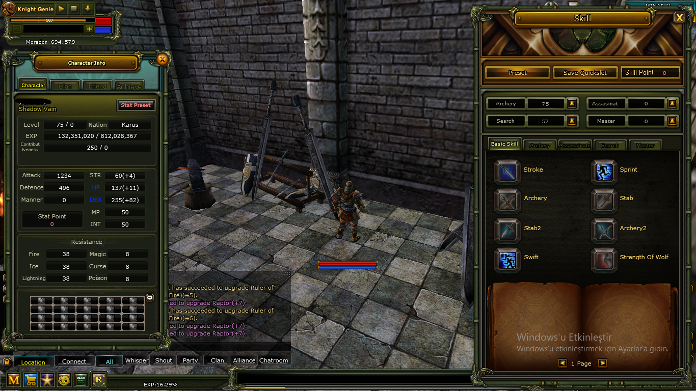 75 LEVEL KARUS ROGUE OKCU