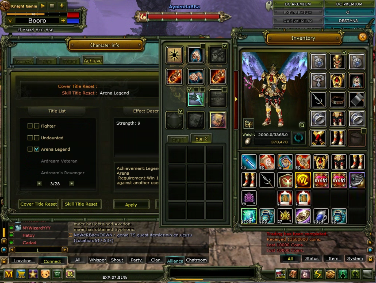 7 DRAGON SET (9 STR ) 8 TOTEMİC SPEAR