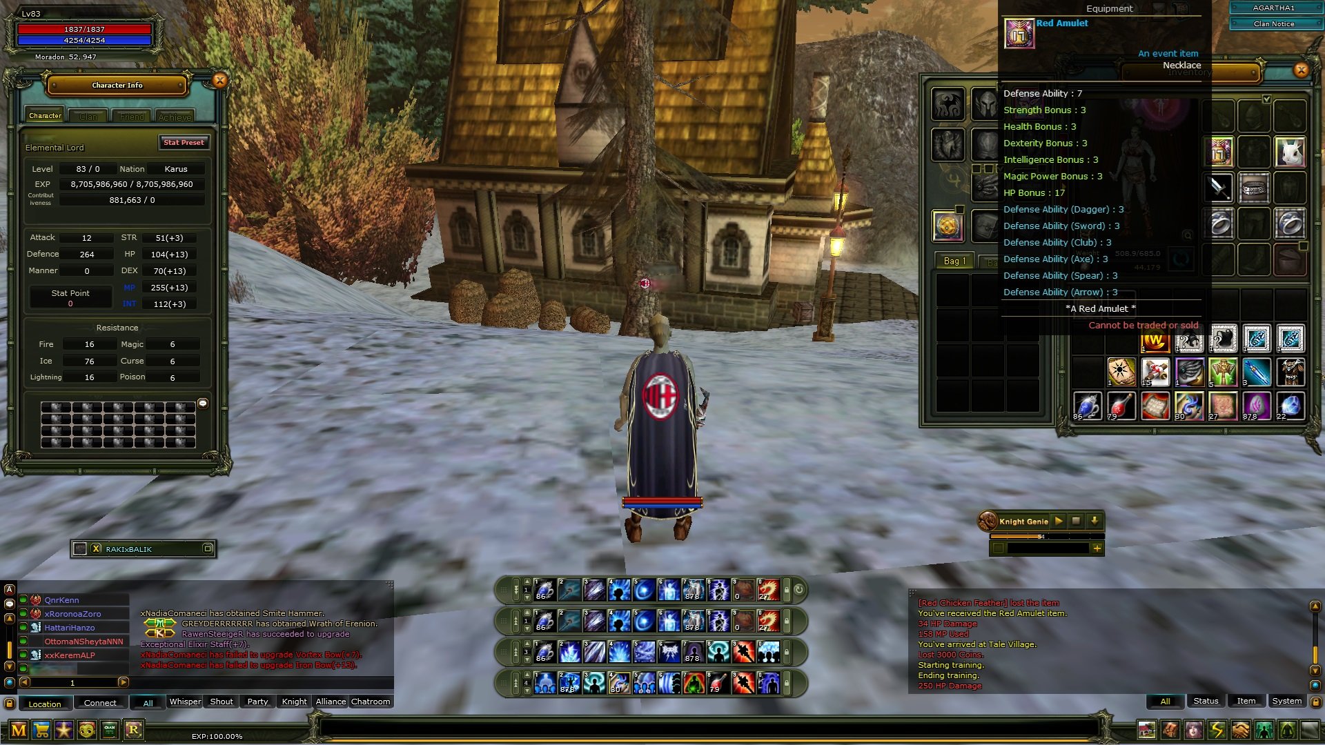 83 Level Mage / 100 Def / % 100 / 881k Np