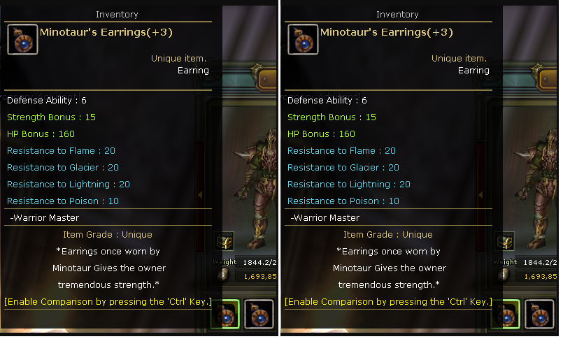 Dual Minotaur&apos;s Earring 3