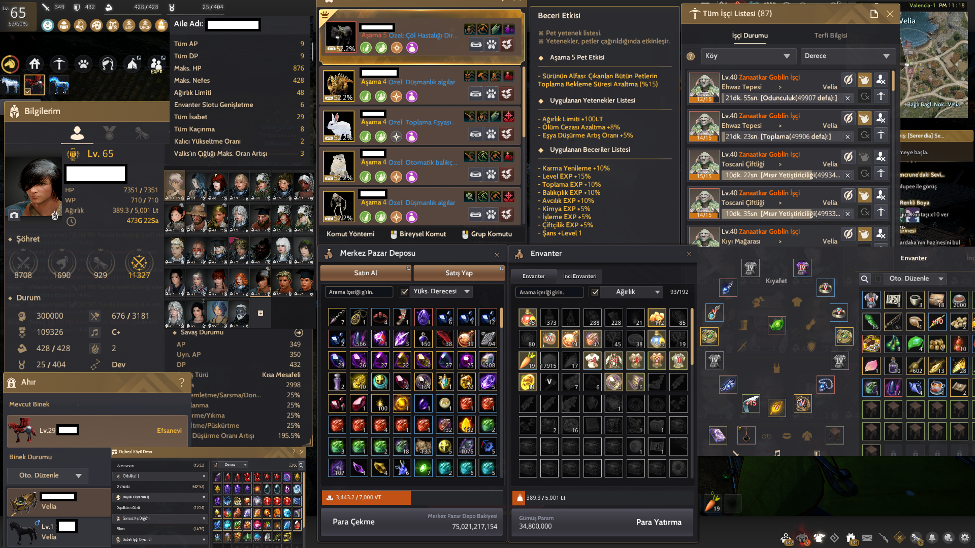 65 LWL 5K AĞIRLIK 781 GS 17K CRON 4 ÇEKİÇ, HP MP TELESKOP, 3X T10 AT, SENTEZ, 1800 İNCİ