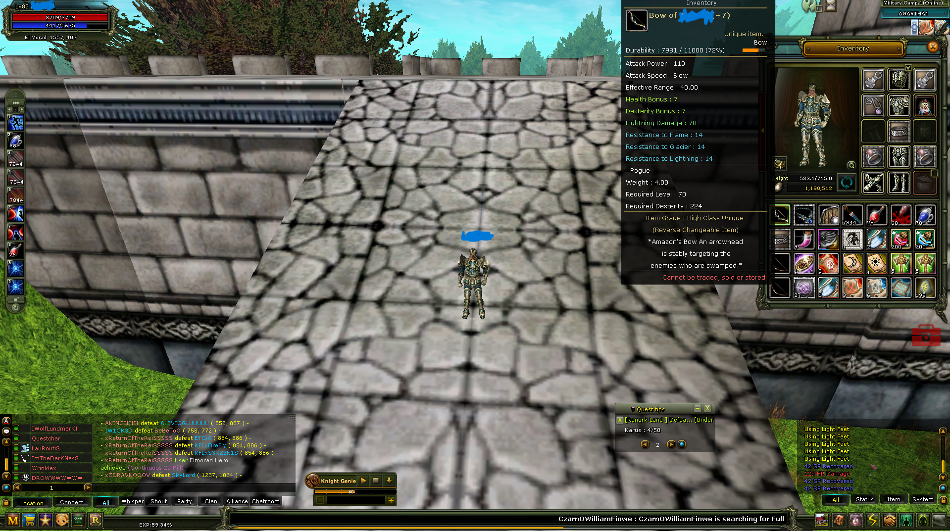82 Lwl 7 Quest Bowlu full old takı setli char