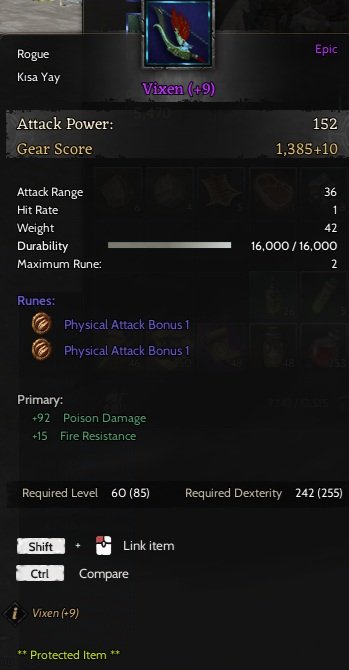 SeLL>>Vixen ( 9) 1 1 Psyh Rune