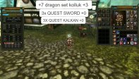 7 DRAGON SETLİ Kolluk 3 3 X QUEST KALKAN 3X QUEST SWORD 1 FUL OLD TAKI SET MNİVERA VS V