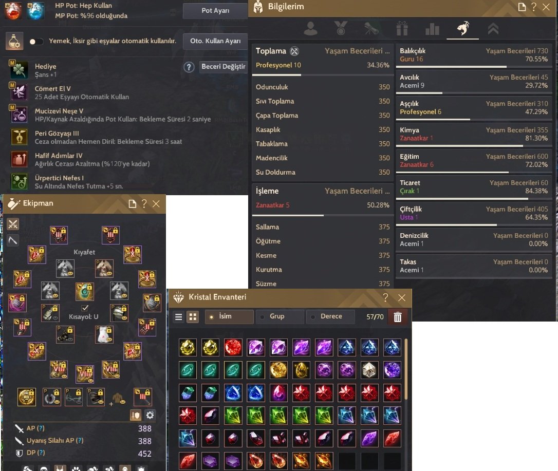 840 gs 4 adet dec 2 tane hazineli p2w