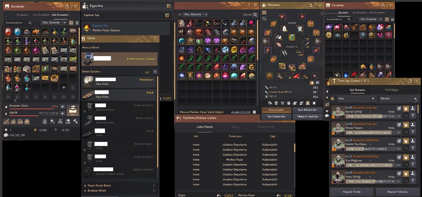 846 GS FULL P2W ELİT HESAP 393 AP 453 DP