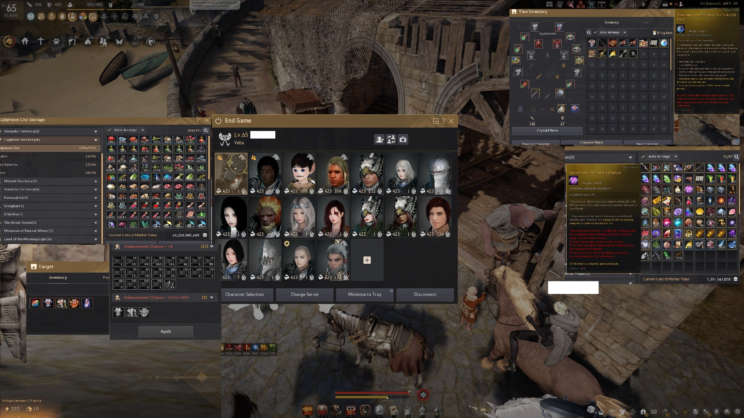 65 lvl Berserk 779 gs scroll of equilibrium var