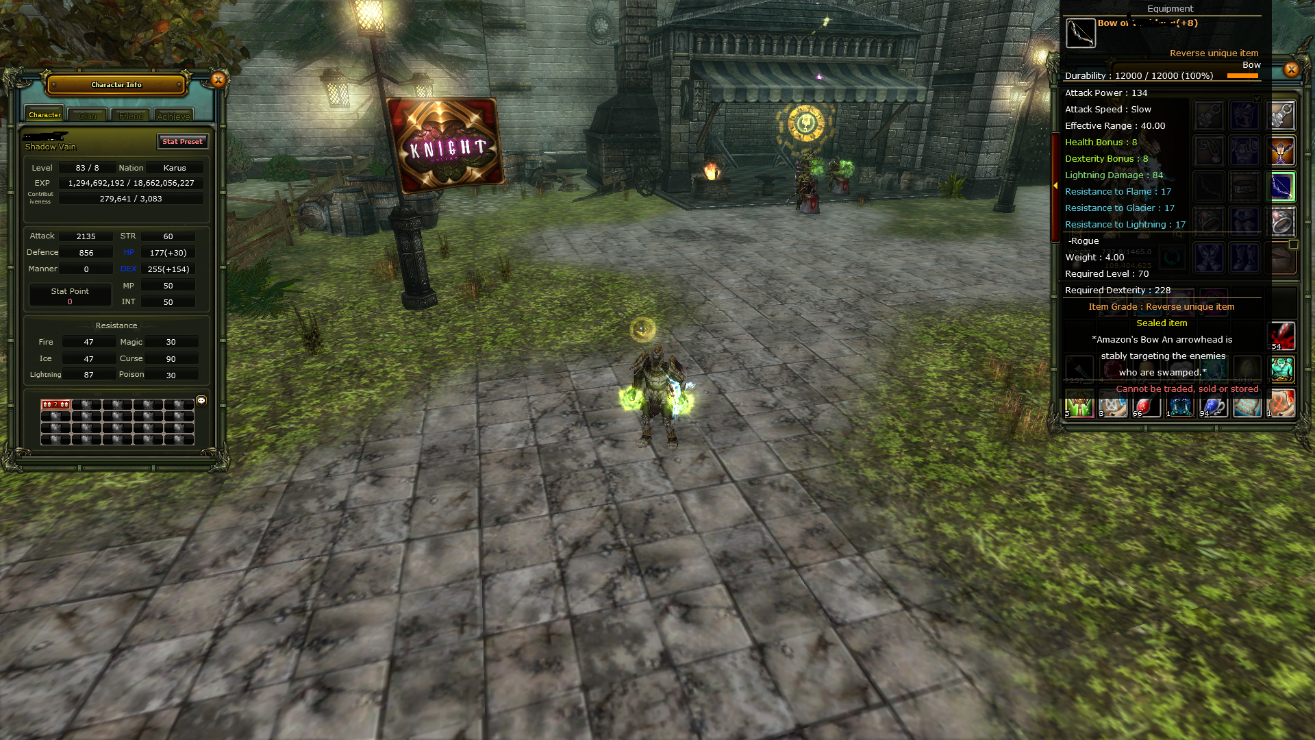 8REB QUEST BOW 83/8 KARUS OKCU