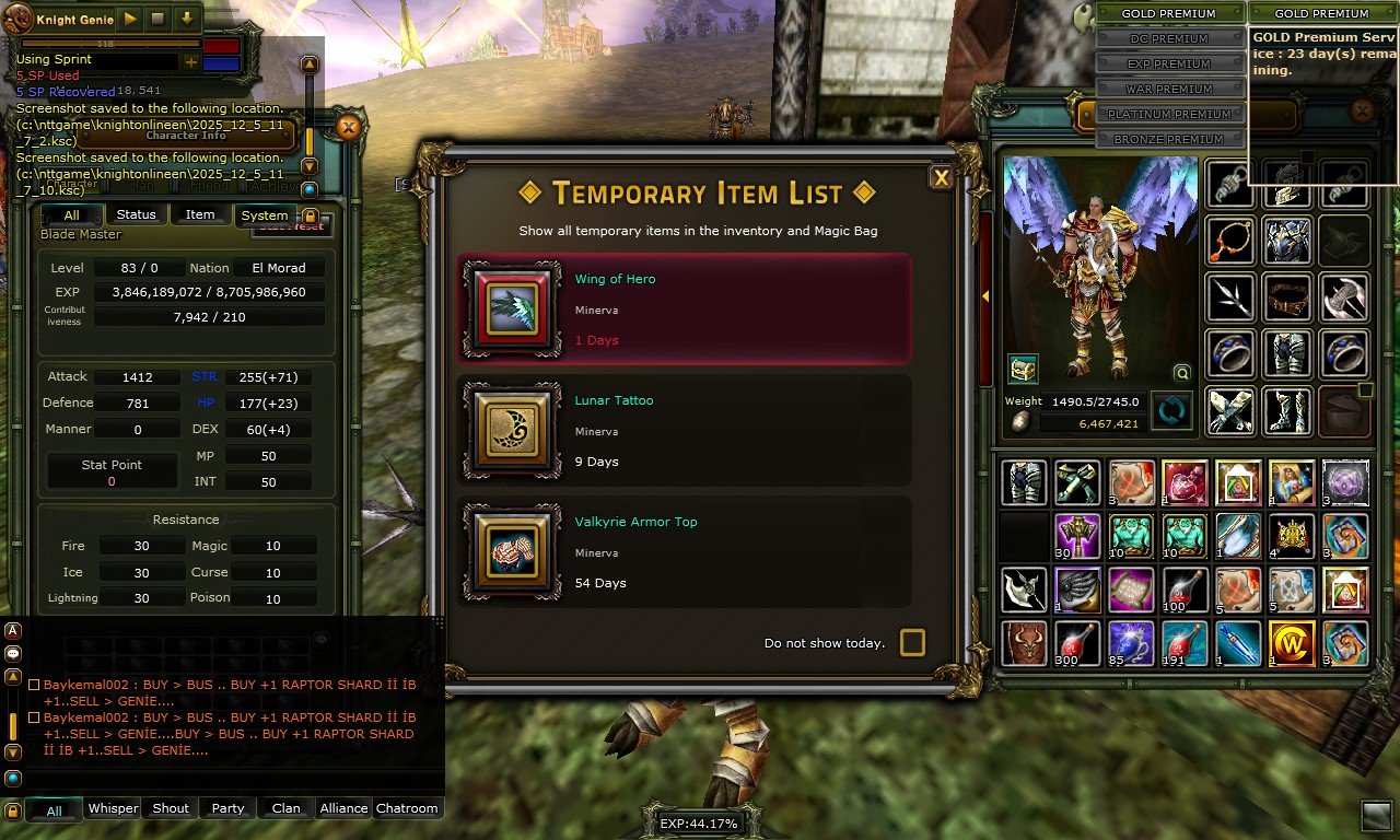 83 LVL % 44 HUMAN Warrior FULL GÖREV EXTRALI