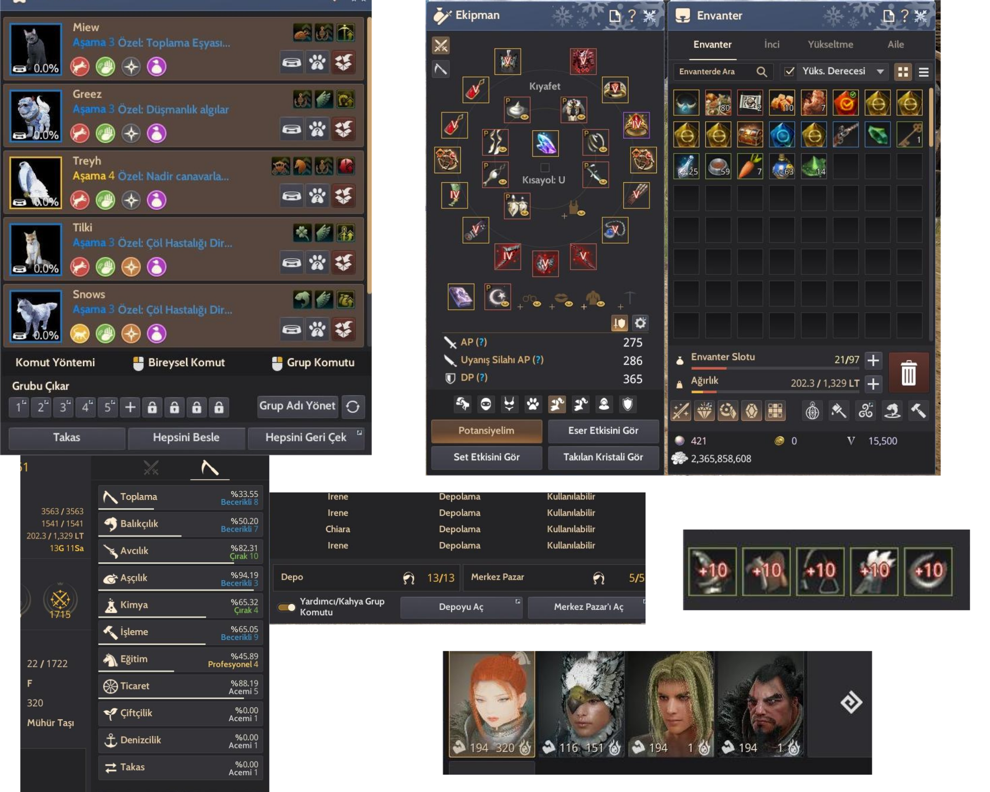 Conquer Edition paket, çadır, çıtır harcama yapılmış hesap