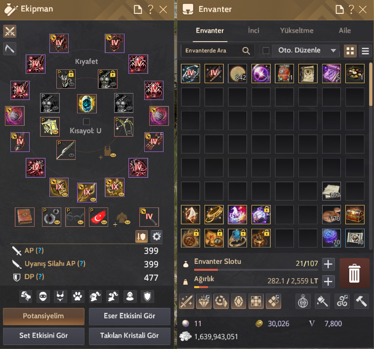 850 GS | Tüm Hazineler Tüm Eserler | Full End-Game Hesap | Client Hesap