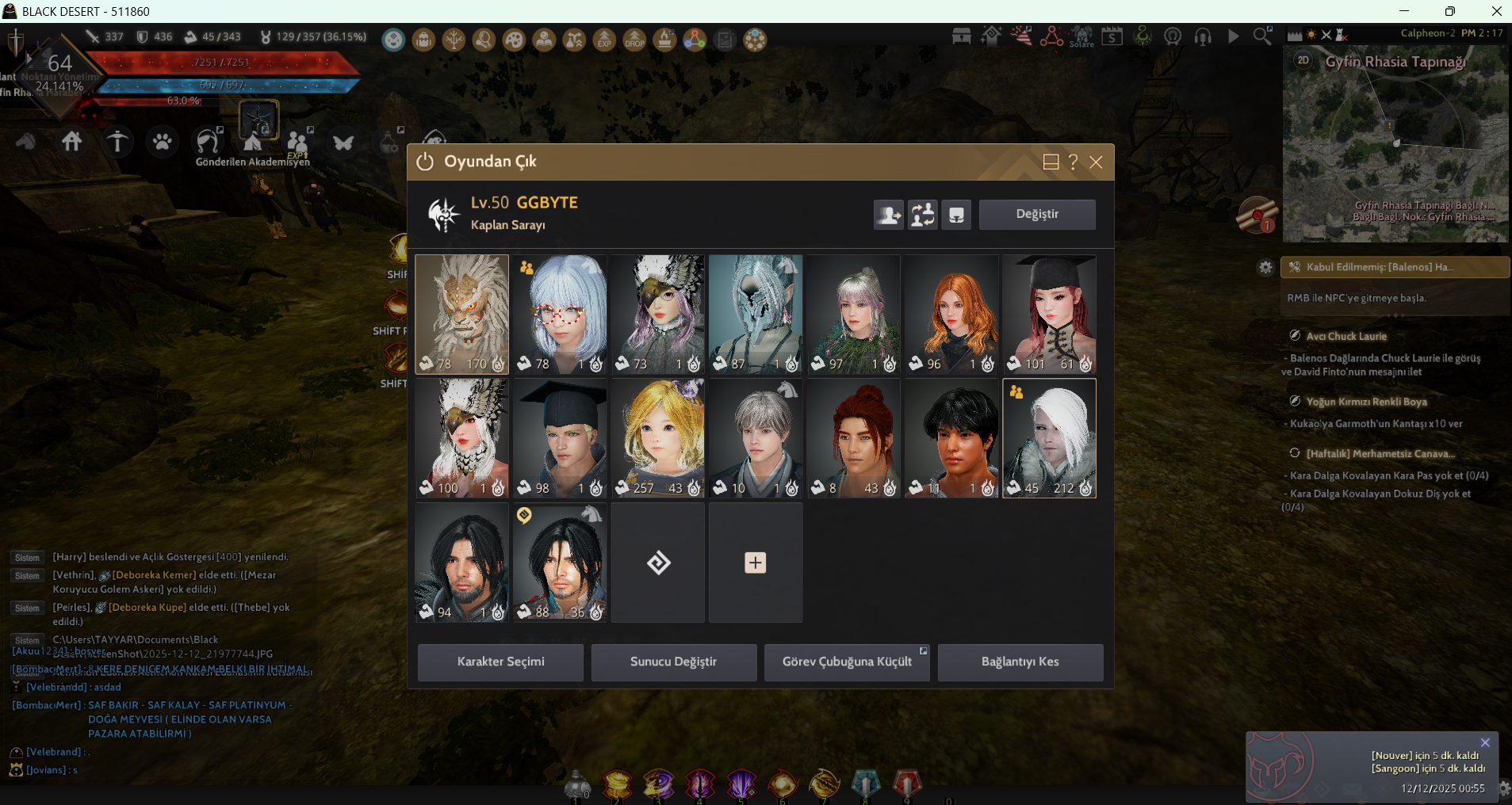 64 Lvl % 24 337AP Önü açık hesap