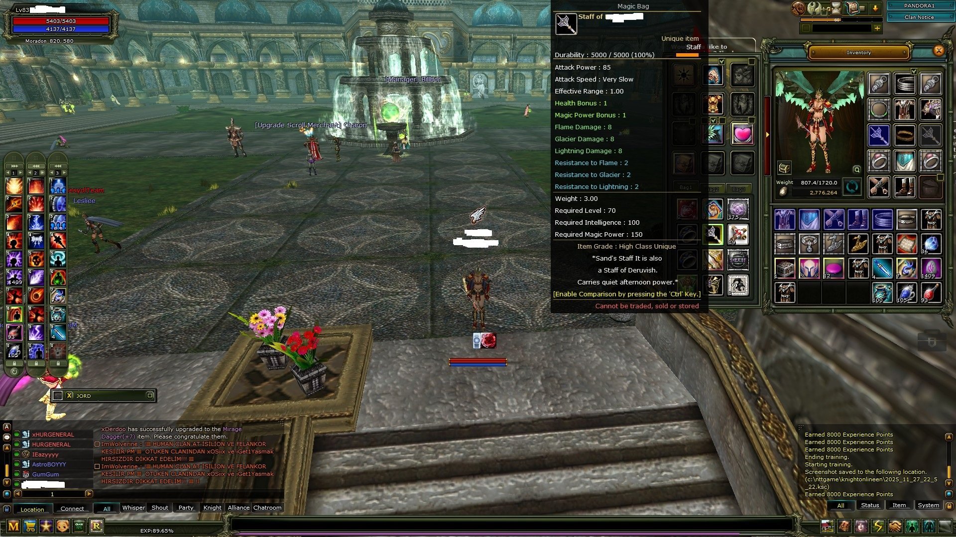 83/1 % 92 Mage 7 Quest(Reb1) StaffLı