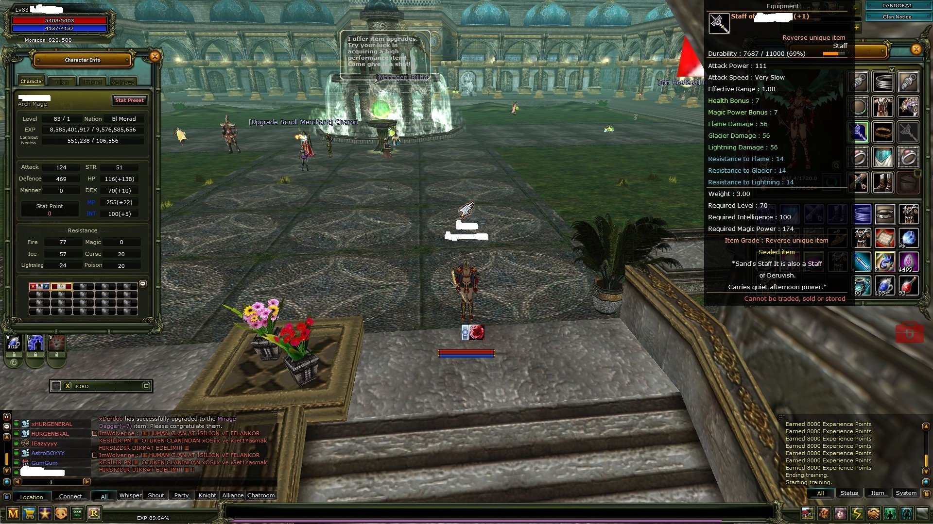 83/1 % 92 Mage 7 Quest(Reb1) StaffLı