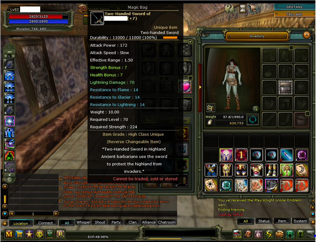 7 Quest Sword - 7 Trial Set - 83 Priest - Destan Karus