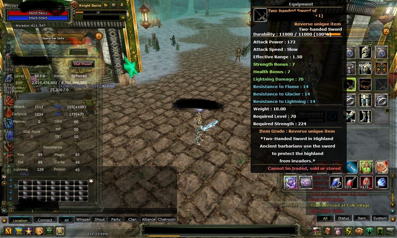 83 LVL REB1 QUEST SWORD WAR. 79 LVL MAGE