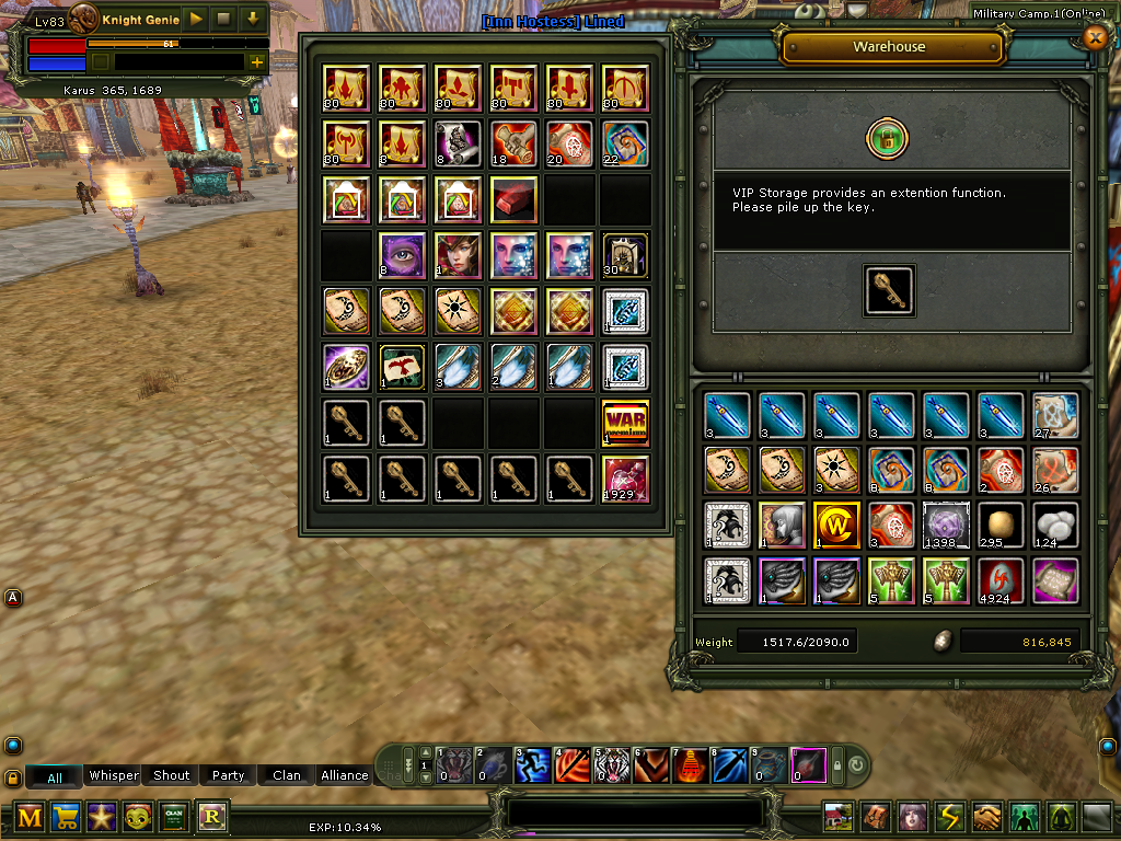 83/9 Warrior 8 Quest MS / 9 STR 100 DEF / Minark ta 4 çar daha var