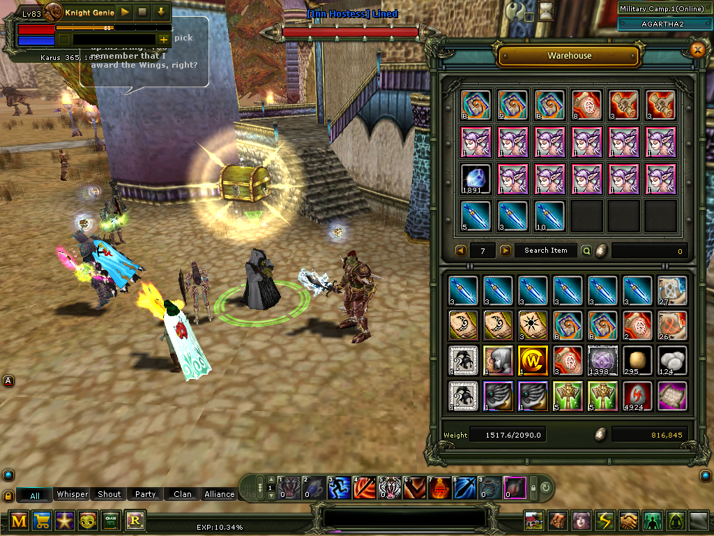 83/9 Warrior 8 Quest MS / 9 STR 100 DEF / Minark ta 4 çar daha var